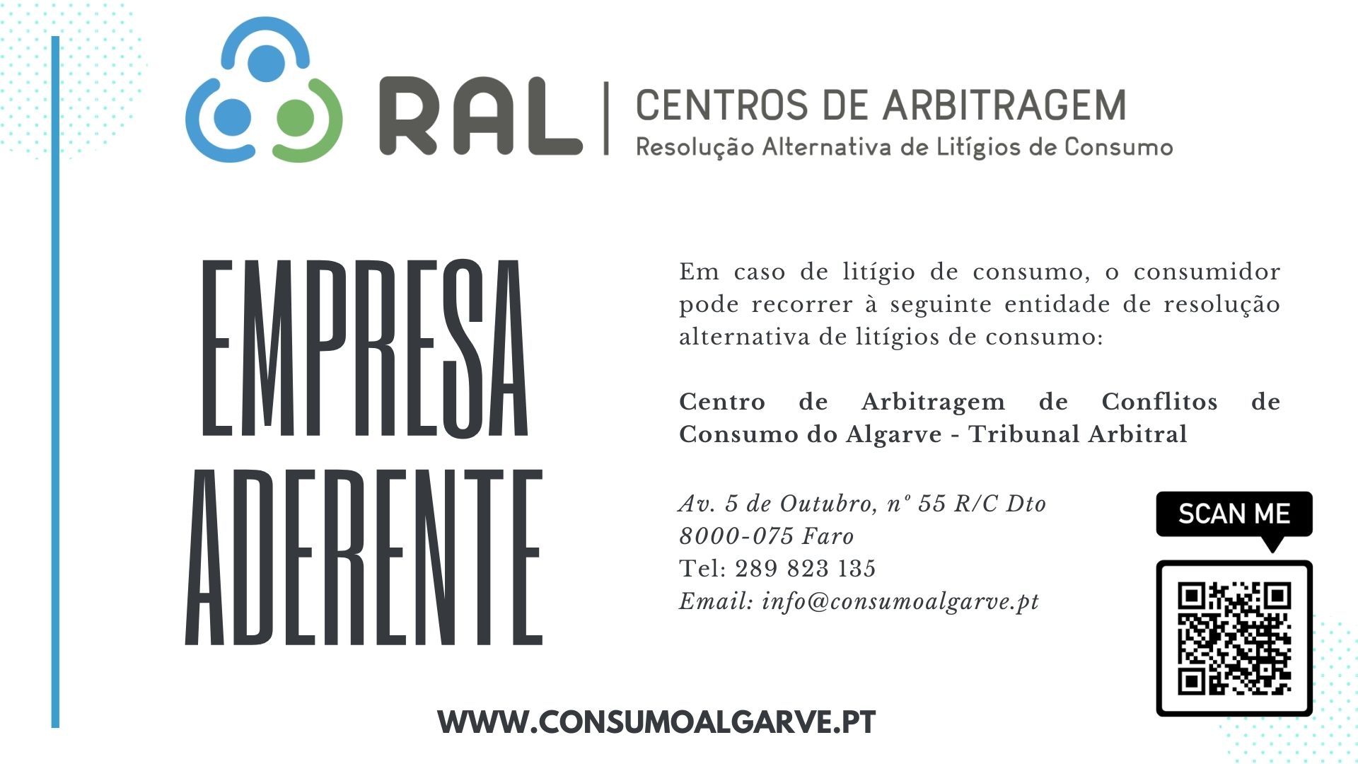 RAL – Empresa Aderente | Centro de Arbitragem de Conflitos de Consumo do Algarve